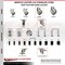 Service Caster 4 Inch 316SS Gray Poly Swivel 1-1/8 Inch Expanding Stem Caster Lock Brake, 2PK SCC-SS316TTLEX20S414-PPUB-2-S-2-118 - alternate 3